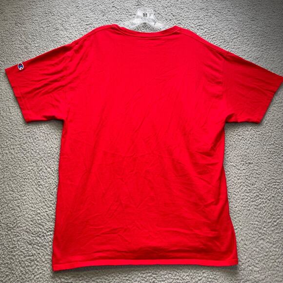 Champion T Shirt Mens XL Red Graphic Short Sleeve Crewneck - Picture 5 of 12
